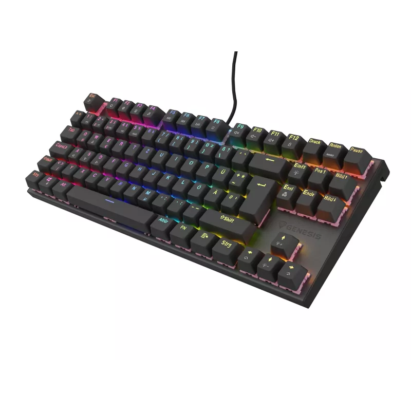 GENESIS NKG-1886 Tastatur Gaming USB QWERTZ Deutsch Schwarz