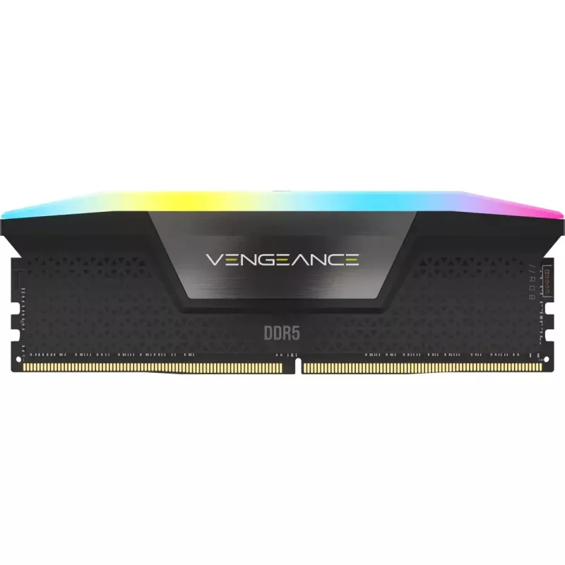 CORSAIR Speicher 32GB DDR5 (2x16GB) DRAM 6400MT/s CL36 Speicherkit Vengeance RGB – Schwarz