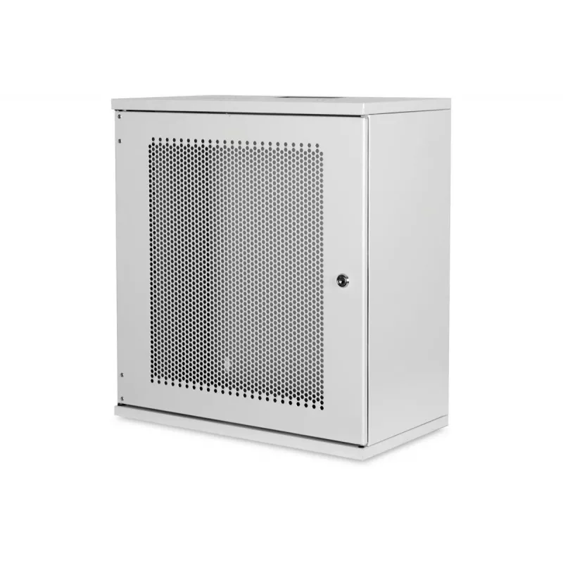 DIGITUS 12U Wandmontageschrank, SOHO, unmontiert 595x540x400 mm, perforierte Fronttür, grau