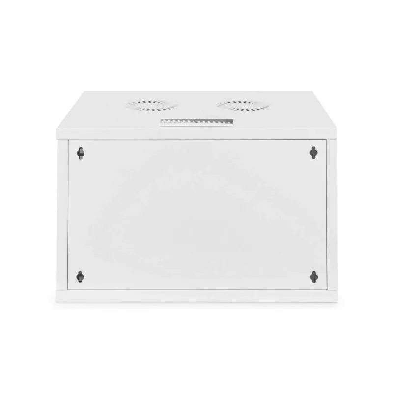 DIGITUS 7U Wandmontageschrank SOHO unmontiert 370x540x400 mm perforierte Fronttür grau