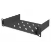 DIGITUS 10in Netzwerk-Bundle - 6HE-Schrank schwarz Fachboden PDU 8-Port-Switch CAT6 Patchpanel