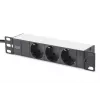 DIGITUS 10in network bundle incl. 9U cabinet Schwarz shelf PDU 8-port switch CAT6 patch panel