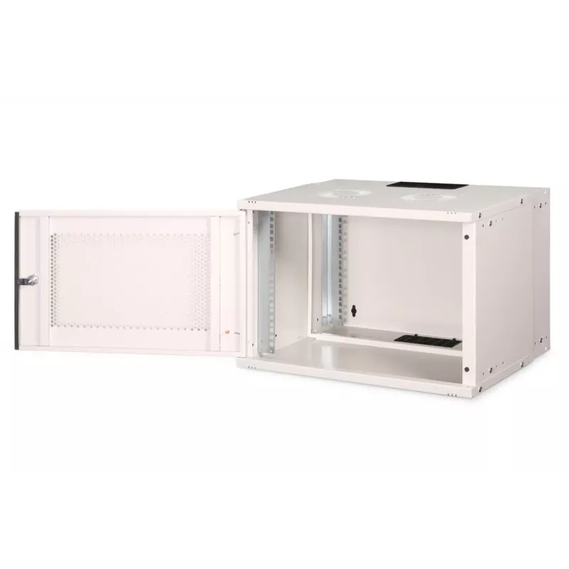 DIGITUS 19 Zoll 7U Wandgehäuse - SOHO Pro perforierte Tür 370 x 540 x 400mm unmontiert grau