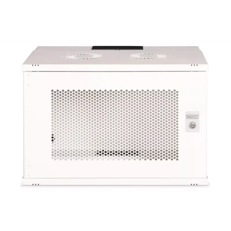 DIGITUS 19 Zoll 7U Wandgehäuse - SOHO Pro perforierte Tür 370 x 540 x 400mm unmontiert grau