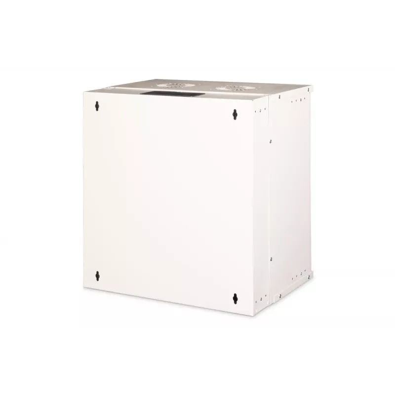 DIGITUS 19 Zoll 12U Wandmontageschrank SOHO Pro perforierte Tür 595 x 540 x 400mm unmontiert gr