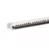DIGITUS DN-91624S-EA 19-Zoll Patchpanel, CAT6A Klasse EA, geschirmt, 24-Port RJ45, LSA, 1HE, Lichtgrau RAL 7035
