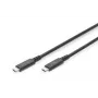 DIGITUS USB 4.0 Typ-C auf Typ-C Kabel, 8K 30 Hz, PD 3.0, 40 Gbit/s, 0,8 m, Schwarz