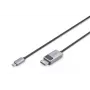 DIGITUS USB Type C auf DP Adapterkabel 8K@30Hz, HBR3, Alugehäuse, schwarz, 2m