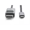 DIGITUS USB Type C auf DP Adapterkabel 8K@30Hz, HBR3, Alugehäuse, schwarz, 2m