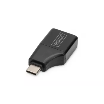 Digitus 4K USB Adapter USB-C auf HDMI-A Schwarz Aluminium