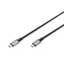 DIGITUS USB 4 Verbindungskabel, TypeC auf TypeC, Aluminiumgehäuse, PP-Geflecht, 8K@60Hz, PD3.0, 40 Gbit/s, 1m, schwarz