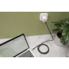 DIGITUS USB 4 Verbindungskabel, TypeC auf TypeC, Aluminiumgehäuse, PP-Geflecht, 8K@60Hz, PD3.0, 40 Gbit/s, 1m, schwarz