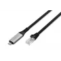 DIGITUS USB-C 3.2 Gen1 - RJ45 Ethernet-Kabel - CAT6a S/FTP Schwarz - 3 m