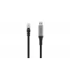 DIGITUS USB 3.2 Gen1 - RJ45 Ethernetkabel - CAT6a S/FTP Schwarz - 2m