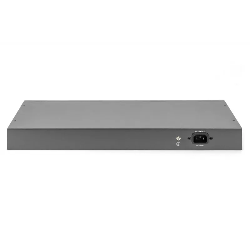 Digitus DN-95343 24-Port Fast-Ethernet-PoE-Switch, 2x Gigabit-Combo TP/SFP, 370 W