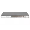 Digitus DN-95343 24-Port Fast-Ethernet-PoE-Switch, 2x Gigabit-Combo TP/SFP, 370 W