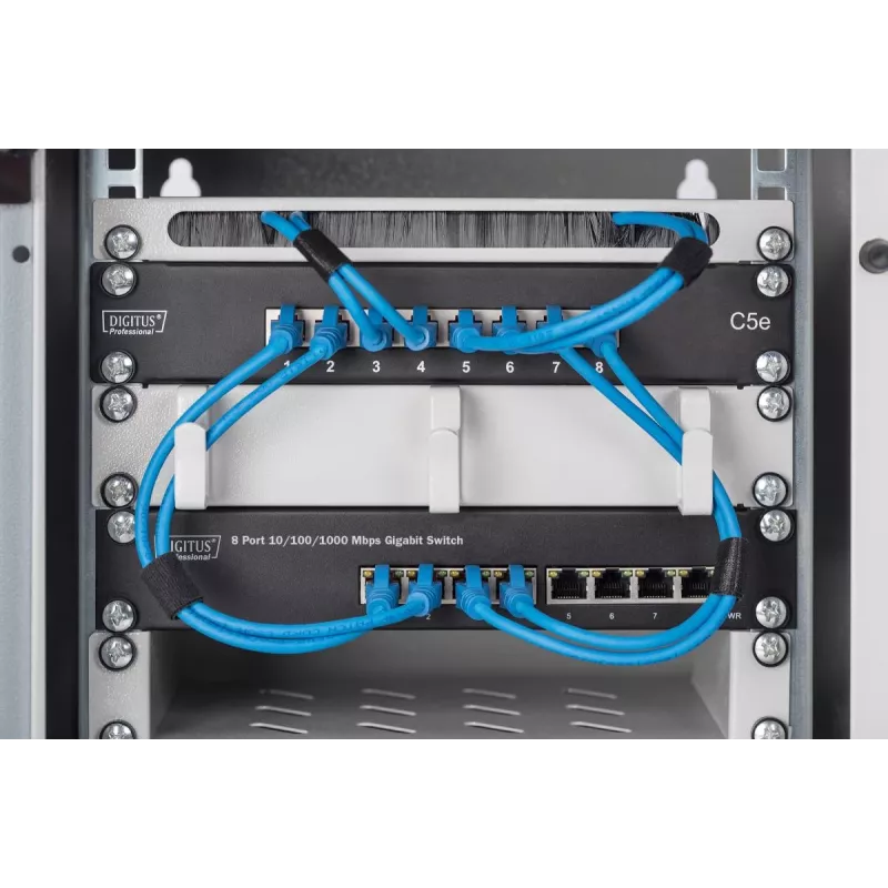 DIGITUS 8-Port Gigabit Ethernet Switch 10 Zoll 8x10/100/1000Mbps RJ45