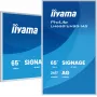 iiyama LH6581UHSG-1AG Signage Display Digital Signage Flachbildschirm 163,8 cm (64,5 Zoll) Wi-Fi 500 cd/m² 4K Ultra HD Weiß Integrierter Prozessor Android 24/7