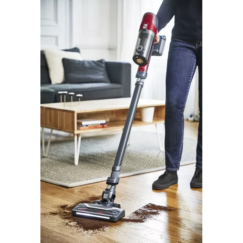 Rowenta RH6878 2-in-1-Stabstaubsauger Akku Trocken Zyklon Beutellos 0,55 l 100 W Rot, Grau