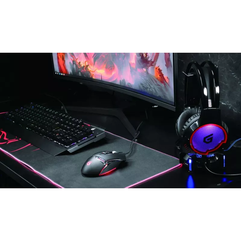 Conceptronic ATHAN U1, 7.1-Kanal Surround Sound Gaming USB-Headset