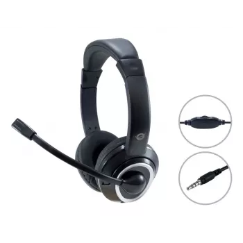 Conceptronic POLONA02B Kopfhörer/Headset Kabelgebunden Kopfband Gaming Schwarz