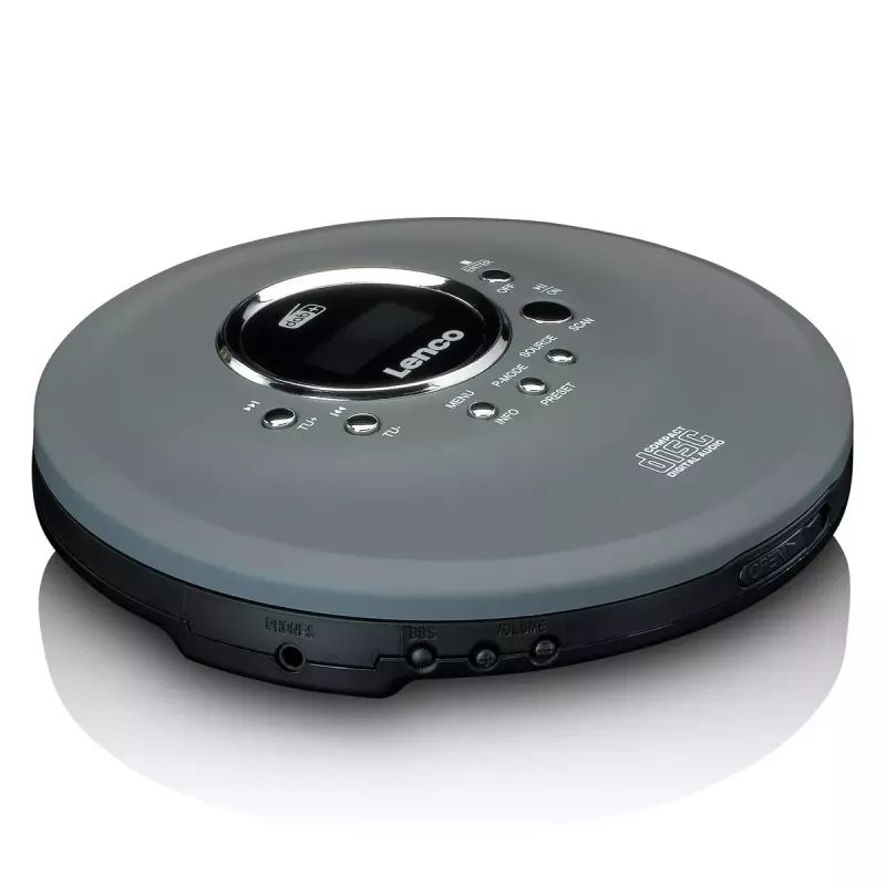 Persönlicher CD-Player Lenco CD-400GY Anthrazit MP3-Unterstützung Stoßfest 40s