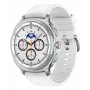 Samsung Galaxy Watch8 Classic SM-L505 46 mm LTE Smartwatch, 3,4 cm (1,34 Zoll) AMOLED 438 x 438, Touchscreen, 64 GB, WLAN, GPS, Wear OS, Hybrid-Armband aus Öko-Leder, Weiß