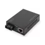 DIGITUS DN-82120-1 Gigabit Medienkonverter, Multimode, 10/100/1000Base-T auf 1000Base-SX, RJ45 / SC, 850 nm, bis 0,5 km