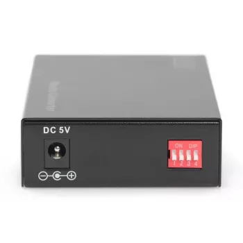 DIGITUS DN-82120-1 Gigabit Medienkonverter, Multimode, 10/100/1000Base-T auf 1000Base-SX, RJ45 / SC, 850 nm, bis 0,5 km