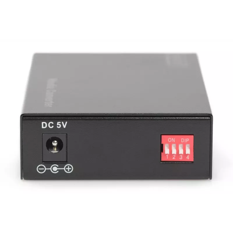 DIGITUS DN-82120-1 Gigabit Medienkonverter, Multimode, 10/100/1000Base-T auf 1000Base-SX, RJ45 / SC, 850 nm, bis 0,5 km