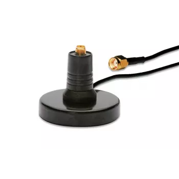 DIGITUS Wireless LAN Antennenfuß, Magnetfuß, RP-SMA-Stecker, 1,5 m Low-Loss-Kabel