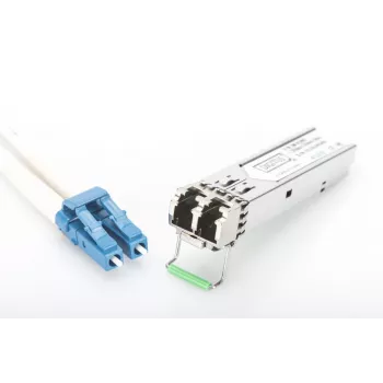 DIGITUS 1,25 Gbit/s SFP-Modul, bis zu 80 km Singlemode, LC-Duplex-Stecker 1000Base-LX, 1550 nm