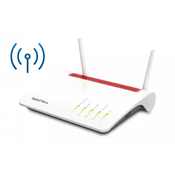 Box FRITZ 6890 LTE Wireless Router Gigabit Ethernet Dual-Band (2,4 GHz / 5 GHz) 4G Schwarz, Rot, Weiß