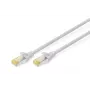 DIGITUS Patchkabel - CAT6a - S/FTP - rastnasenfrei - Cu - 25m - grau