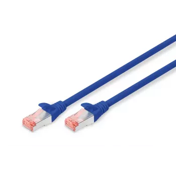 DIGITUS Patchkabel - CAT6 - S/FTP - rastnasenschutz - Cu - 3m - blau