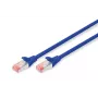 DIGITUS Patchkabel - CAT6 - S/FTP - rastnasenschutz - Cu - 3m - blau