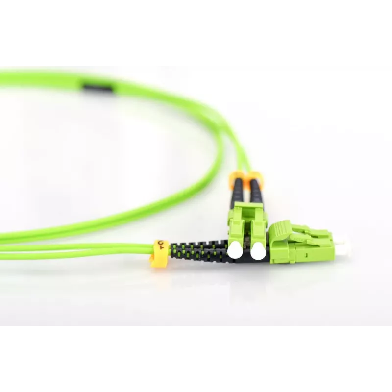 DIGITUS Glasfaser-Patchkabel, LC auf LC Multimode, OM5, 50/125 µm, Duplex Länge 3 m