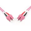 DIGITUS LWL-Patchkabel, SC auf SC Multimode OM4 - 50/125 µ, Duplex, Farbe RAL4003 Länge 3 m