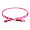 DIGITUS Glasfaser-Patchkabel, LC zu LC Multimode OM4 - 50/125 µ, Duplex, Farbe RAL4003 Länge 7 m