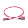 DIGITUS Glasfaser-Patchkabel, LC auf SC Multimode OM4 - 50/125 µ, Duplex, Farbe RAL4003, Länge 2 m