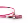 DIGITUS Glasfaser-Patchkabel, LC auf SC Multimode OM4 - 50/125 µ, Duplex, Farbe RAL4003, Länge 2 m