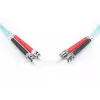 DIGITUS Glasfaser-Patchkabel, ST zu ST Multimode 50/125 µ, Duplex Länge 10 m, Klasse OM3