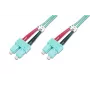 DIGITUS Glasfaser-Patchkabel, SC auf SC Multimode 50/125 µ, Duplex Länge 1 m Klasse OM3