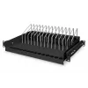 DIGITUS DN-97665 ausziehbarer Fachboden für Tablets, Notebooks und Smartphones, 1 HE, schwarz