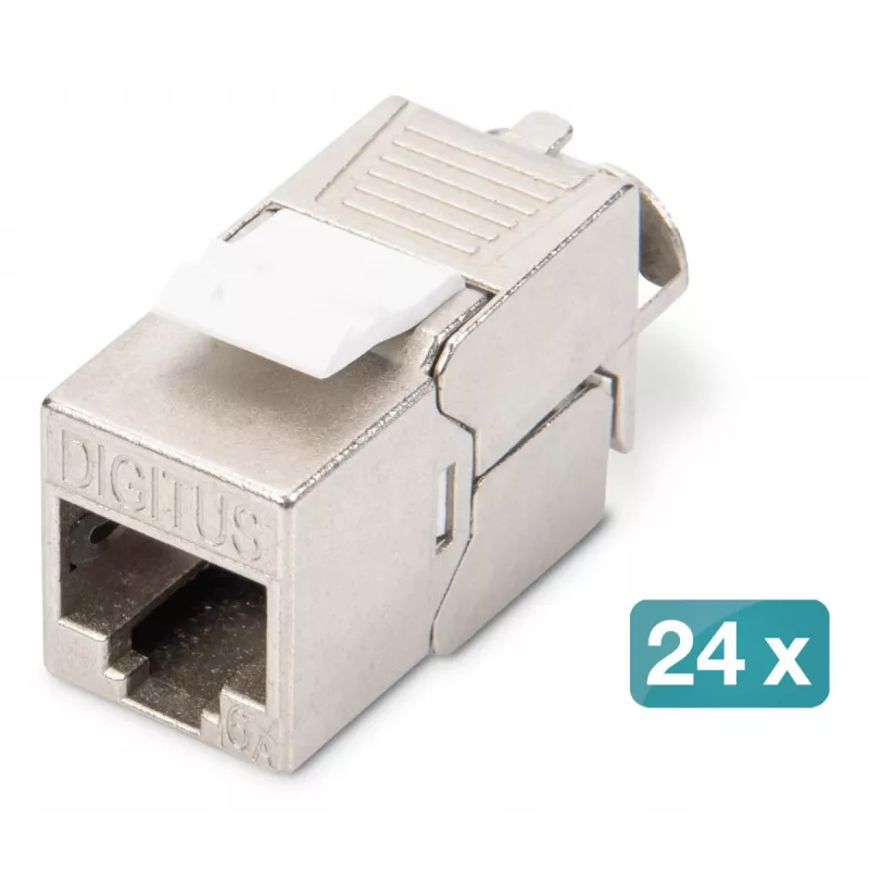 DIGITUS DN-93615 CAT 6A Keystone-Modul, geschirmt, werkzeugfrei