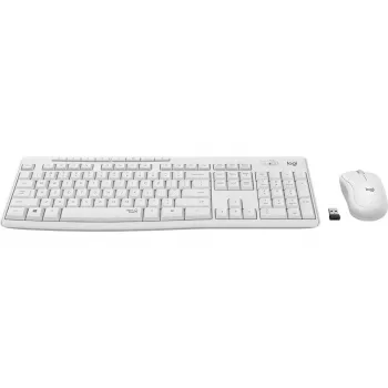 LOGITECH Mk295 Silent Wireless Combo Off-white Qwertz Deutsch