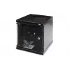 DIGITUS Wandmontageschrank 254 mm (10 Zoll) 6U Wandmontageschrank 330x312x300 mm, Farbe schwarz (RAL 9005)