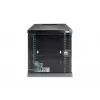 DIGITUS Wandmontageschrank 254 mm (10 Zoll) 6U Wandmontageschrank 330x312x300 mm, Farbe schwarz (RAL 9005)