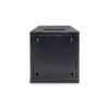 DIGITUS Wandmontageschrank 254 mm (10 Zoll) 6U Wandmontageschrank 330x312x300 mm, Farbe schwarz (RAL 9005)