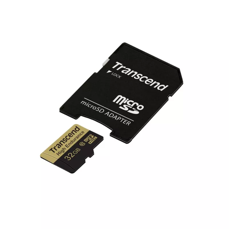 Flash-Speicher Transcend 32 GB MicroSDHC Klasse 10 Adapter TS32GUSDHC10